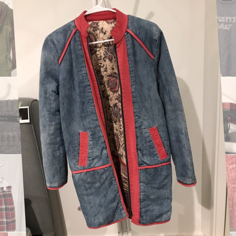 Reversible free people coat.